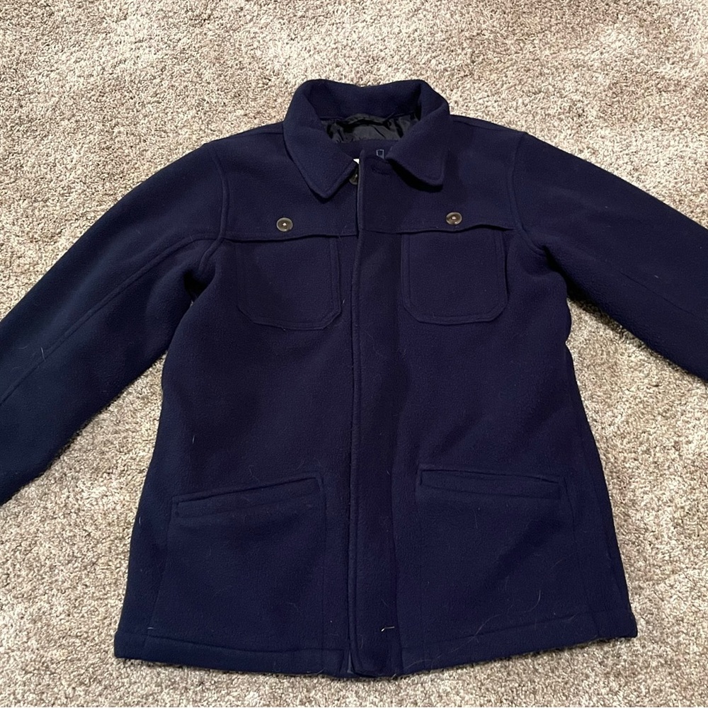 Lands End boys fleece lined coat size Medium 8-10